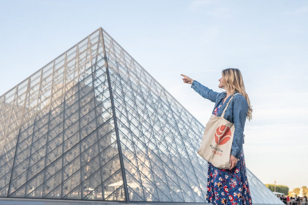 The Pyramid of the Louvre ith Marie From My private Paris
