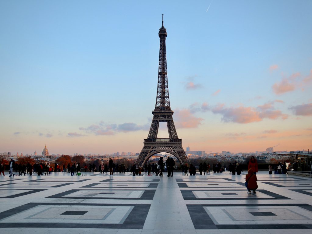 An excellent viewing point of the Eiffel Tower from Trocadero.