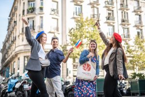 My Private Paris Team , French Flag, smiling people group
