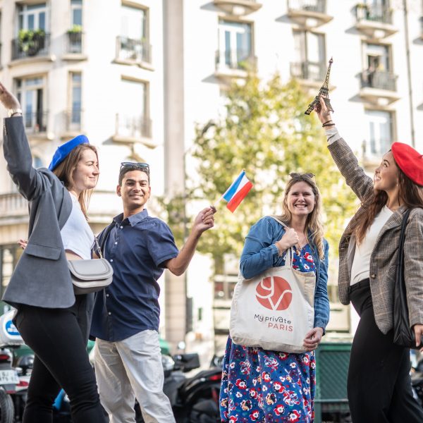 My Private Paris Team , French Flag, smiling people group