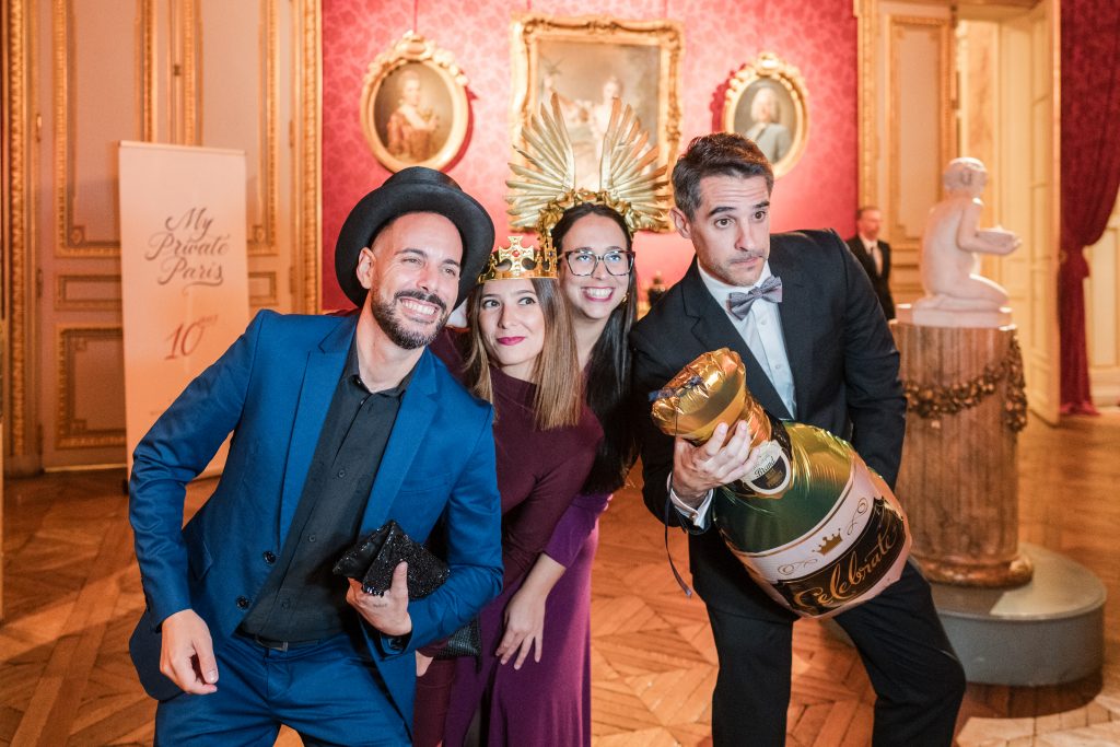 Guests enjoying the photobooth at our 10 Year Celebration.