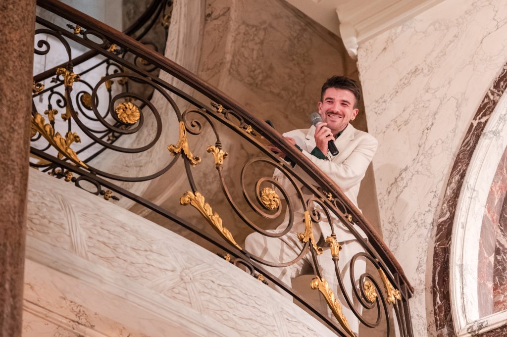 Our Guide Awards host, Alex Mesturoux.