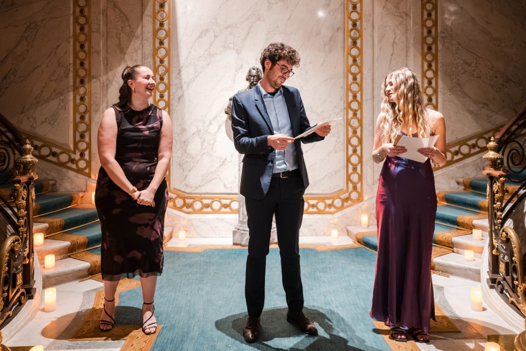 Lucien Labroue receiving his award.