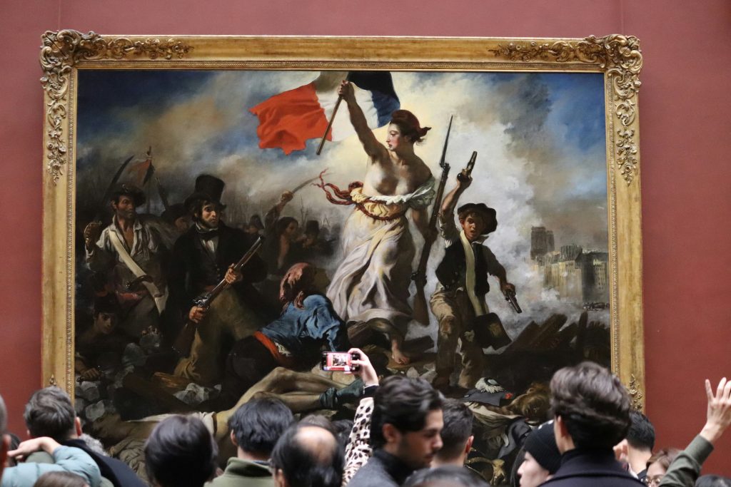 La liberté Guidant le Peuple French Revolution Painting in the Louvre