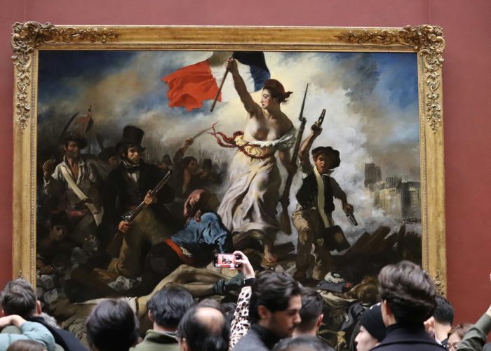 La liberté Guidant le Peuple French Revolution Painting in the Louvre
