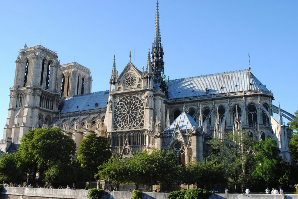 Notre Dame Cathedral In paris Sideways facing The Seine River My Private Paris