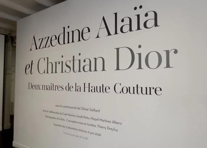 Azzedine Alaïa and Christian Dior exhibition at the Foundation Alaïa in Le Marais, Paris.