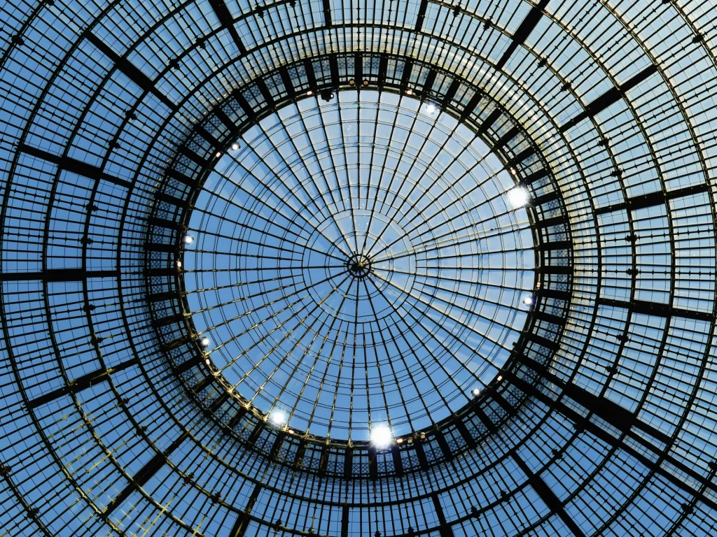Commerce de Bourse Museum Glass Dome blue sky in paris 18th century architecture my private paris